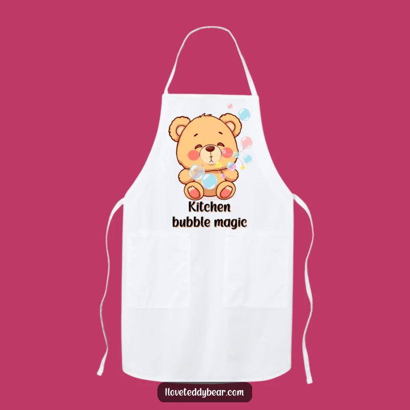 Funny Teddy Bear Bubble Apron: Make Cooking a Joyful Experience