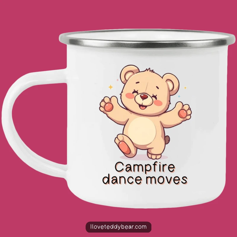 Funny Teddy Bear Dance Party Camping Mug: Adventure Grooves - Hilarious Gift