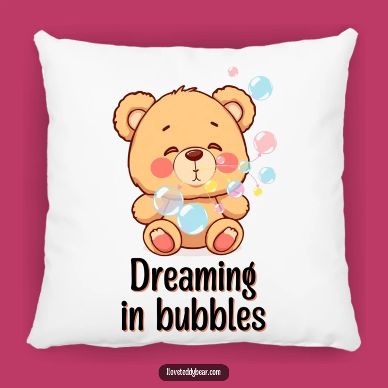Funny Teddy Bear Bubble Pillow: Cozy Comfort and Cheerful Vibes