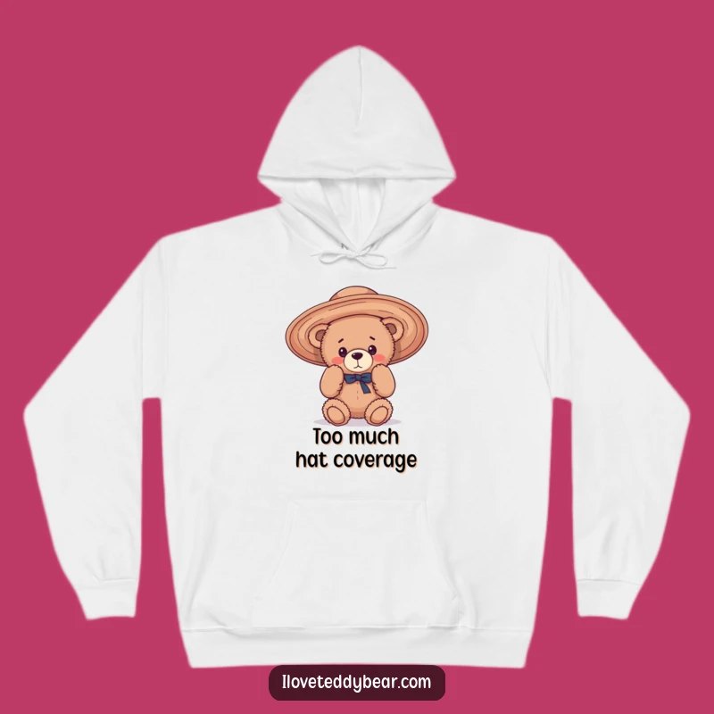 Cozy Funny Teddy Bear Hat Mishap Hoodie: Warmth & Giggles Guaranteed - Great Gift