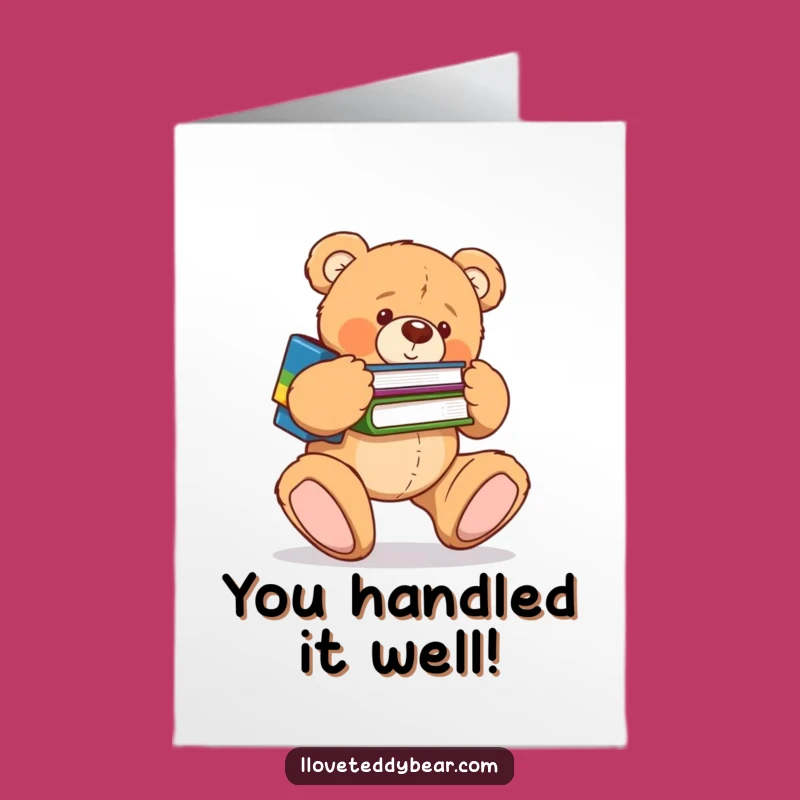 Free Printable Clumsy Bear Congrats Card - Funny Downloadable Gift