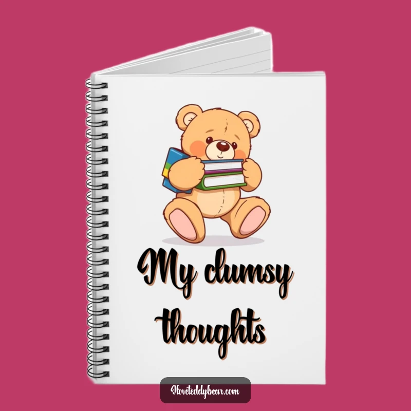 Funny Clumsy Book Bear Notebook - Hilarious Notes, Perfect Funny Gift