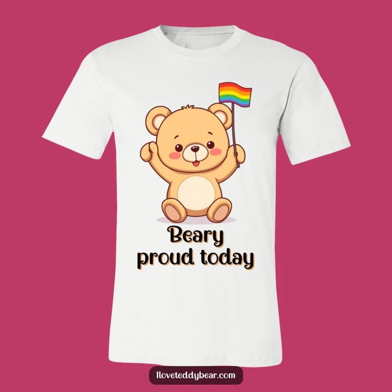 Funny Teddy Bear Rainbow Shirt: Pride Parade, Hilarious Tee Gift