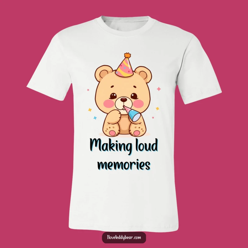 Funny Bear Cub Party T-Shirt - Festive Birthday Apparel Gift